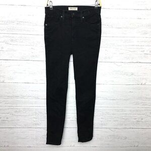 Madewell Women's Jeans Black Skinny 10" High Rise Stretch size 26 length 28"